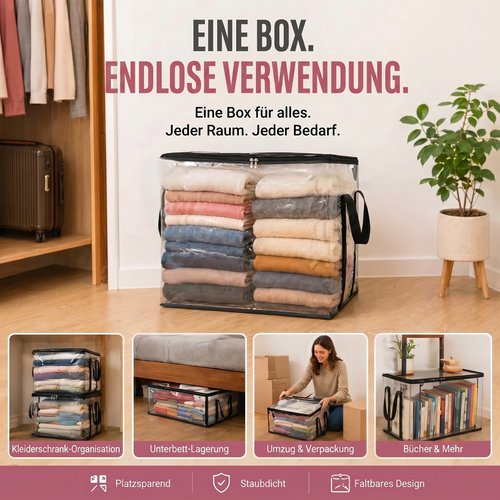 Die Aufbewahrungsbox die Ordnung schafft